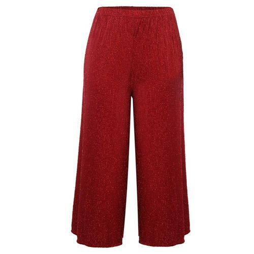 Sparkle Effect Culottes-Orange