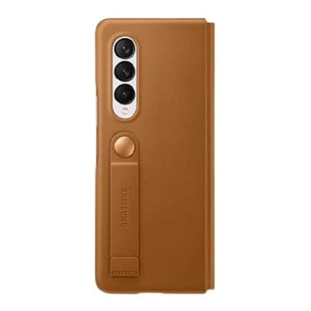 Leather Flip Cover For Galaxy Z Fold3 W/ Stand