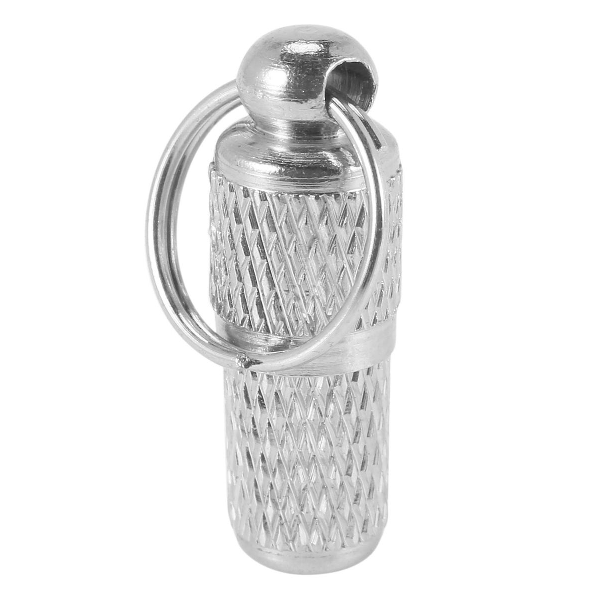 Silver Pet ID Barrel Tag Address Tube