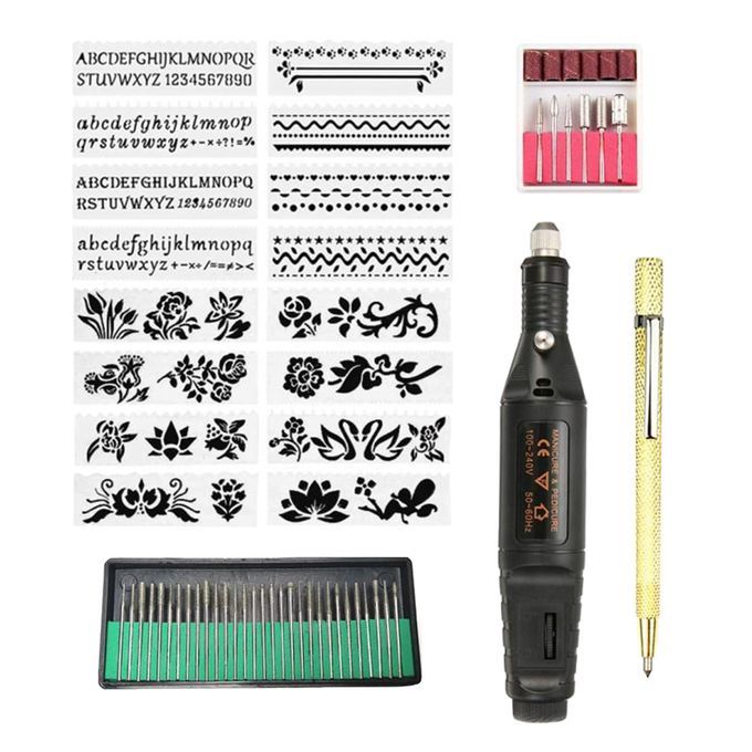 Mini  Tool Corded Variable Speed  Pen Polishing Black