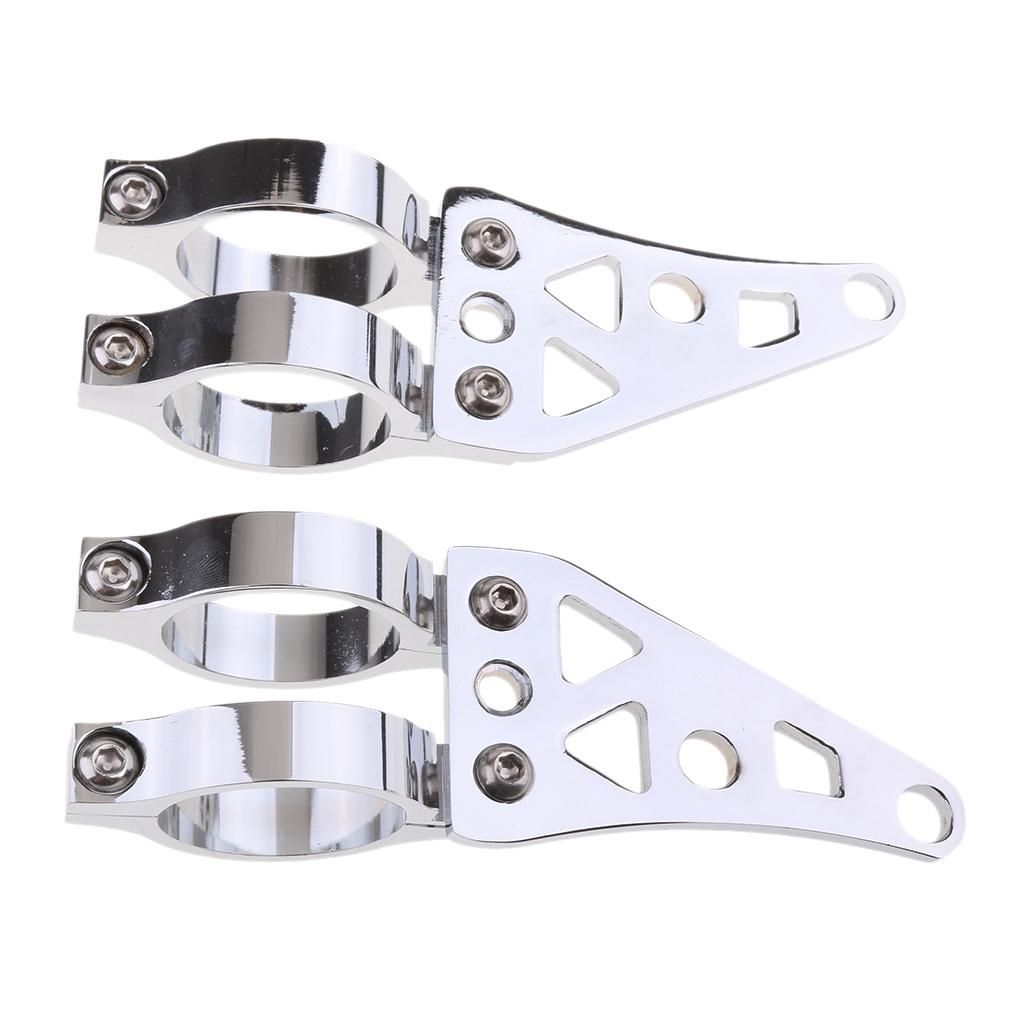 Pair Of Motorcycle Headlight Brackets 41mm Front Fork