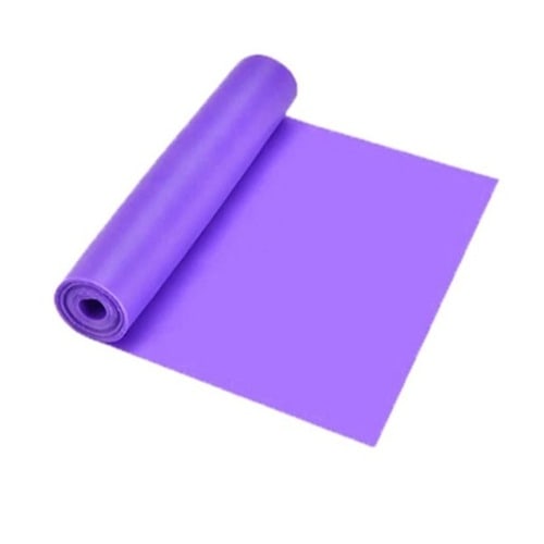 Resistance Elastic Stretch Band Sheet For Yoga Pilates Physiotherapy - Purple