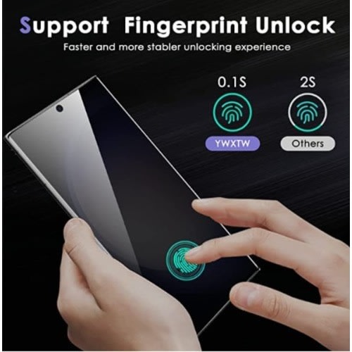 Privacy Screen Protector For Samsung Galaxy S23 Ultra - Support Fingerprint