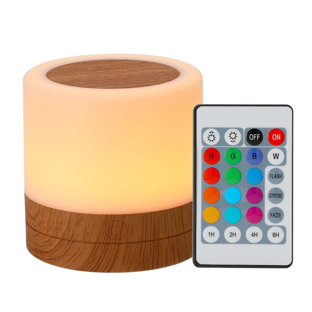 Desktop Leds Colorful Night Light Bedroom Bedside USB Touching RGB Night Lamp with Remote-Controller