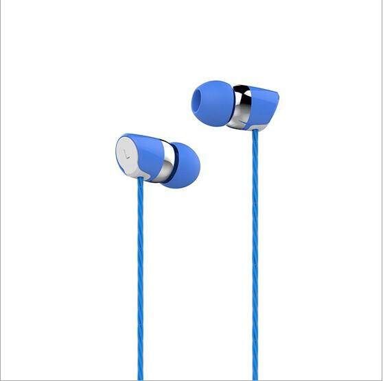 In Ear Headphones With Mic Blue (blue)