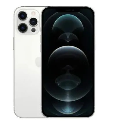 iPhone 12 Pro Max - 6.7"- 256GB ROM+6GB RAM - Single Sim - 3687mah- Pouch & Screen Protector - Silver