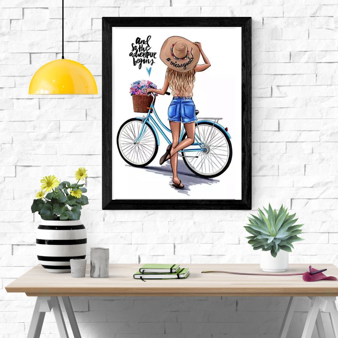 Adventure Girl Decorative Wall Frame