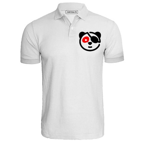 Panda Gang Polo T-shirt - White