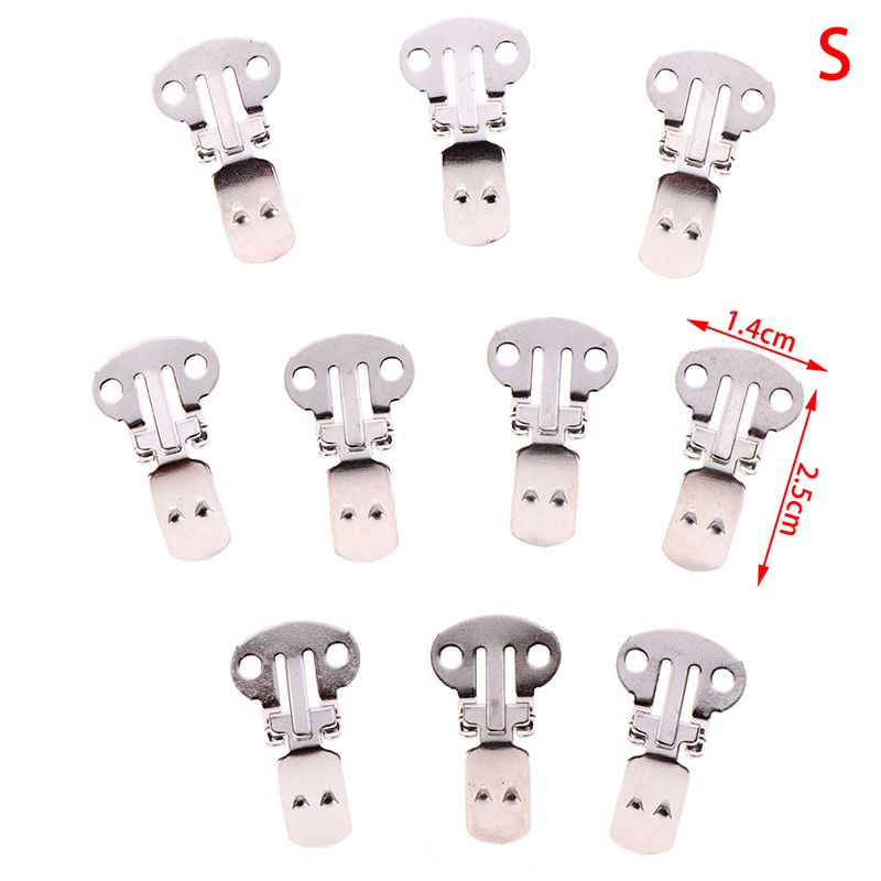 10Pcs/lot Blank Stainless Steel Flower Shoes Clips Ornament