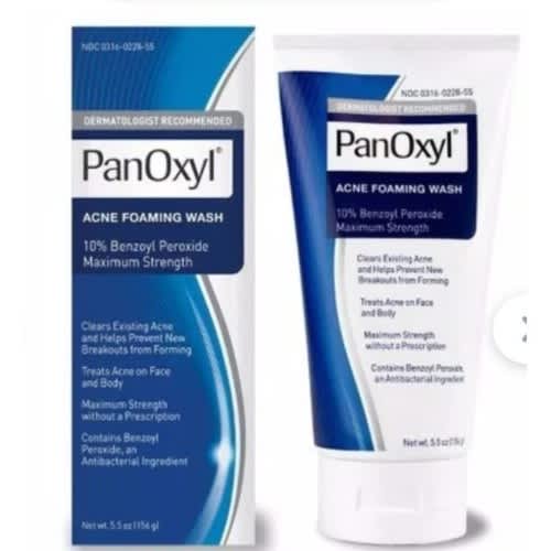 Panoxyl Acne Foaming Wash - 10%benzoyl Peroxide Maximum Strength - 5.5oz