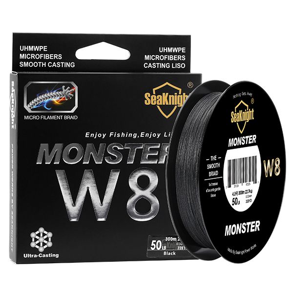 MS Series W8 300M 8 Strands Fishing Line Multifilament Fishing PE Line 8 Weaves Strong Braided Wire 20LB 40LB 80LB