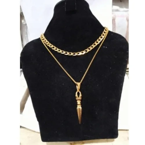 Cuban Necklace And 1 Pendant 16inch