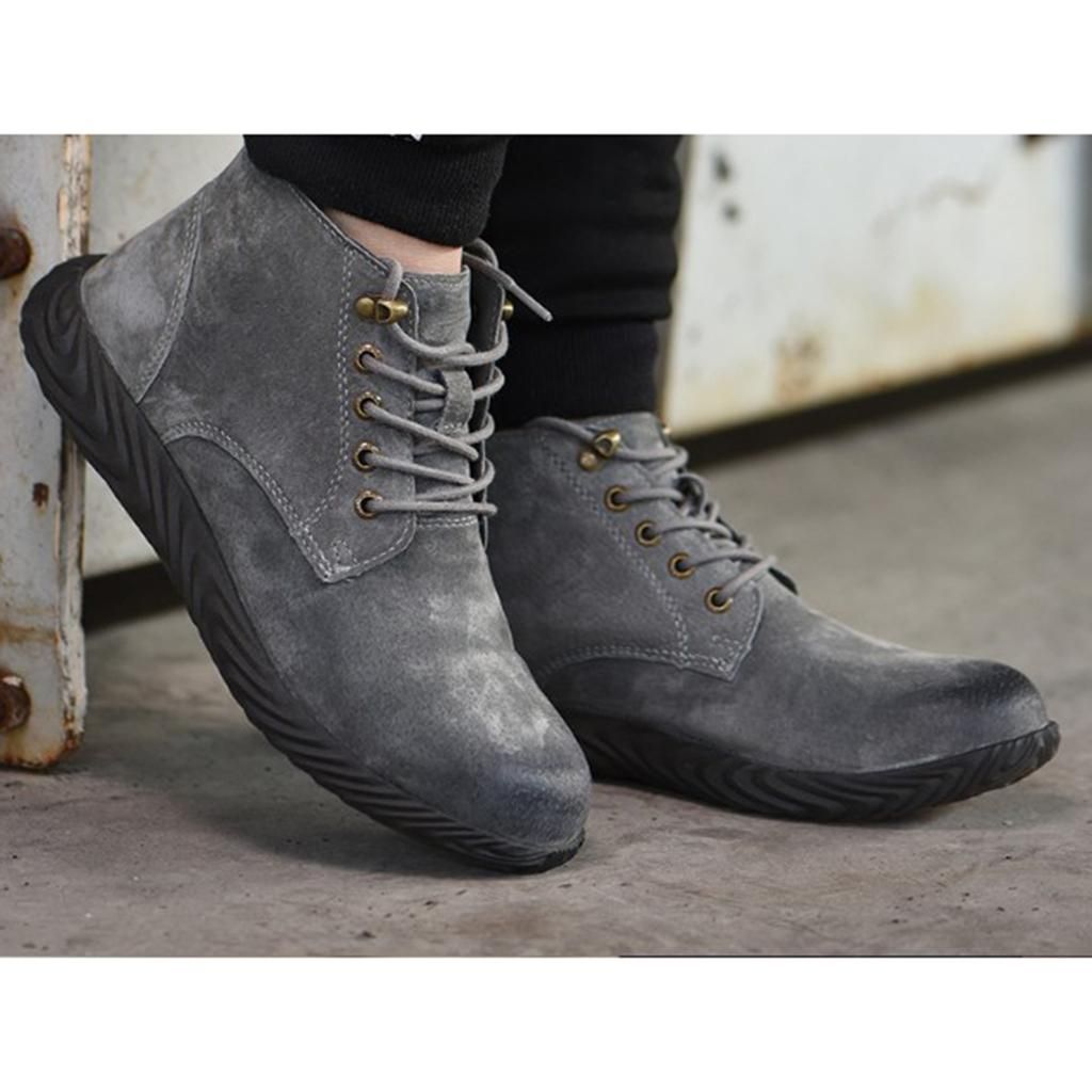 High Labor Insurance Shoes Men Stab-resistant Electric Welder 40 Gray