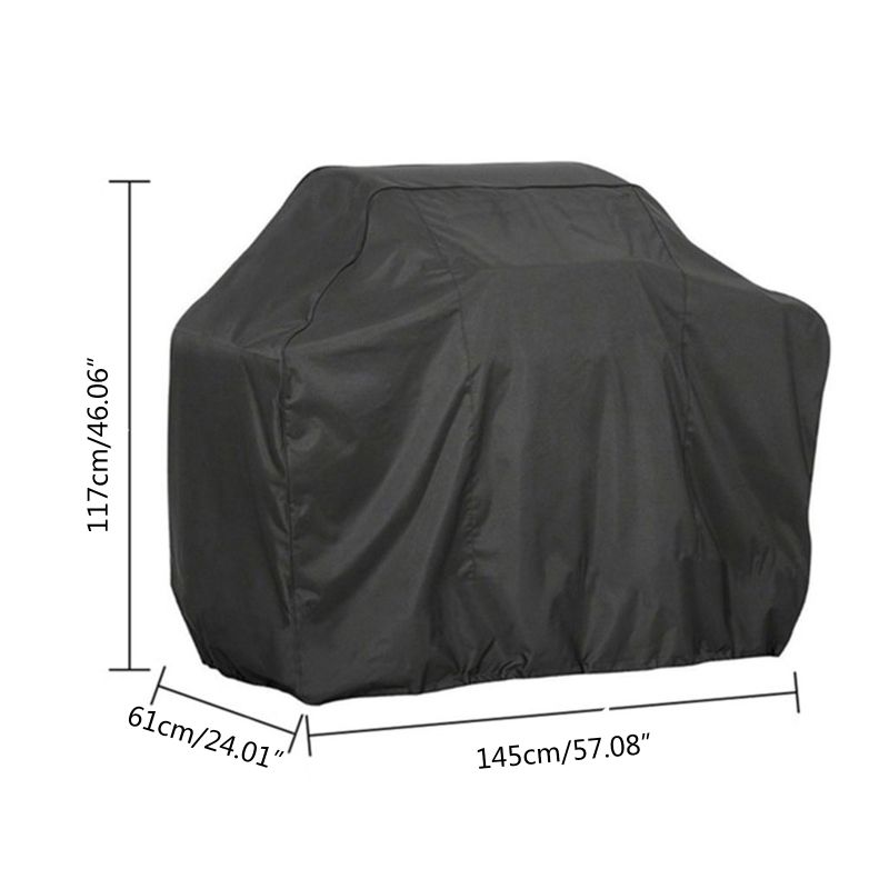 BBQ Cover Outdoor Dust Waterproof Weber Heavy Duty Grill Cover Rain Protective Outdoor Barbecue Cover Round Bbq Grill