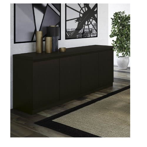 Sadia Besant Buffet Table In Matte - Black