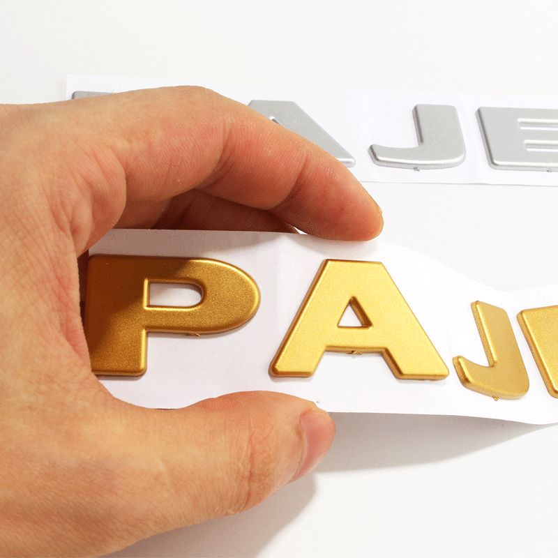 3d For Pajero Letter Logo Abs Emblem Badge Stickers Car For
