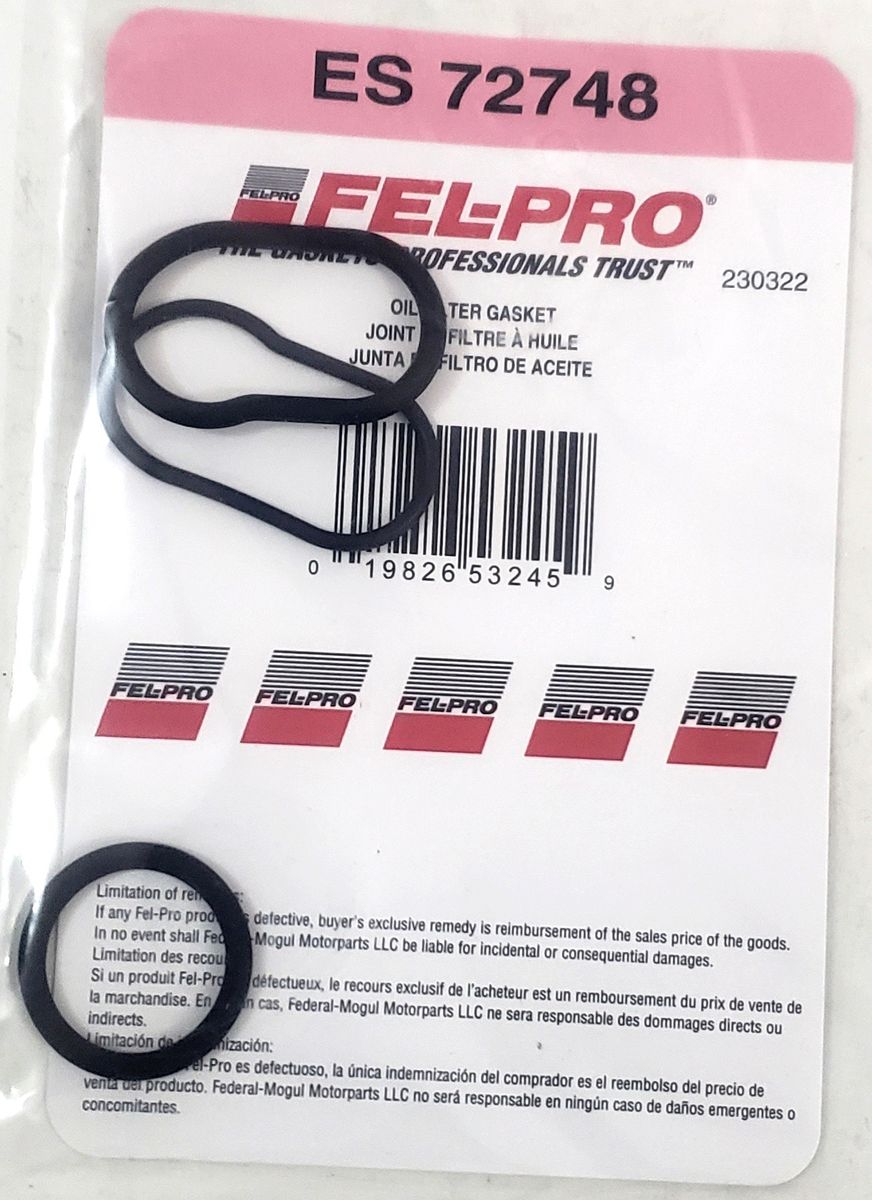 FEL-PRO ES 72748 OIL FILTER ADAPTER GASKET/O-RING