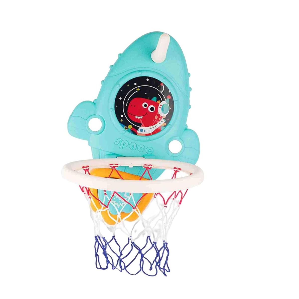 1 Set Basketball Stand Toys Rocket Design Basketball Training Toys Red