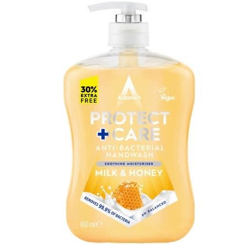 Protect And Care Antibacterial Milk And Honey Hand Wash 650ml