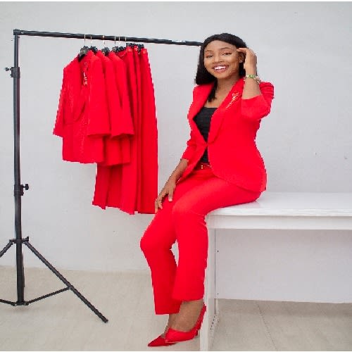 Pants And Blazers - Red