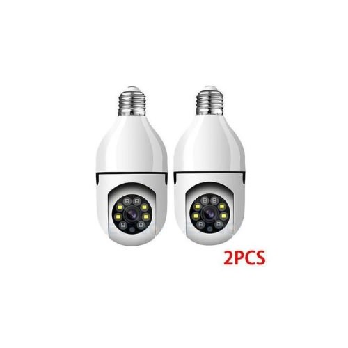 Ptz 3mp Ptz Wifi Ip Mini Camera E27 Bulb (2pcs)