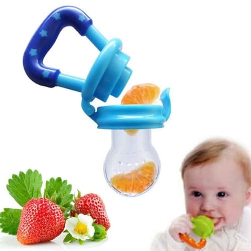 Baby Fruit Food Pacifier - Dummy Nipple Teether - Blue