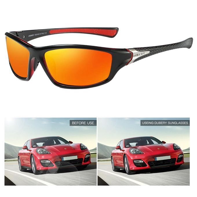 Polarized Sports Sunglasses UV400 Glasses Driving Golf Anti Orange