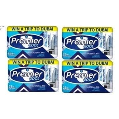 Premier Cool Anti-bacterial Bar Soap 60g - 12 Packs