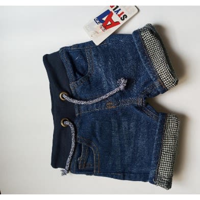 Baby Boy's Short Jeans - Blue