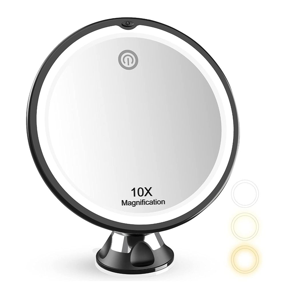 LED Light 360 Degree Rotating Cosmetic Vanity Makeup Mirror