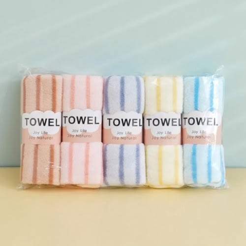 5-in-1 Skin-friendly Striped Gym Size Towels - 75cm x 35cm