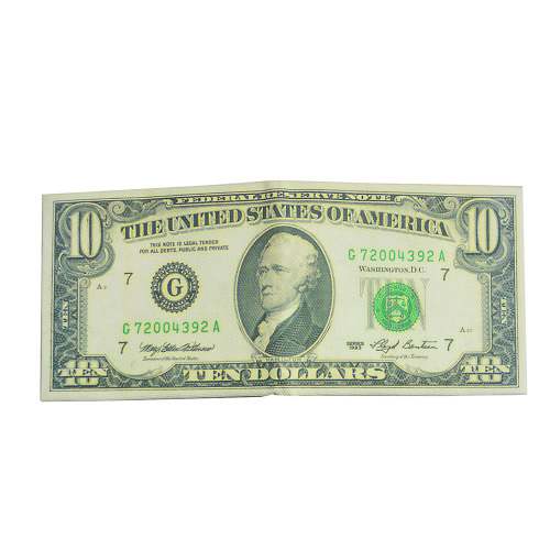 $10 Denomination Print Wallet