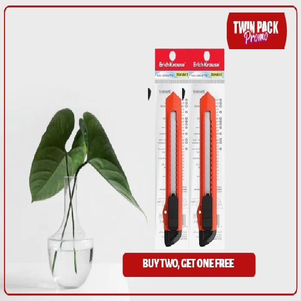 (2 PCS) CUTTING KNIFE (18mm Push-Lock)