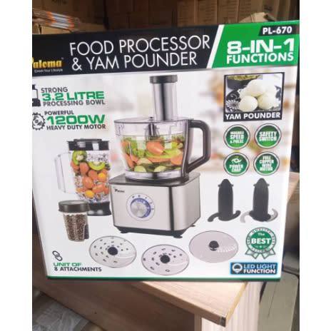 Food Processor And Yam Pounder - 1200W