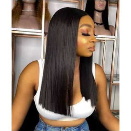 Blunt Cut Wig With Closure For Ladies