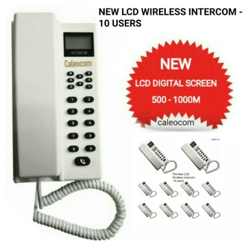 Wireless Intercom Lcd New Model - 10 Users