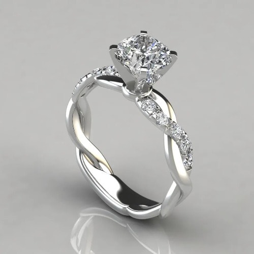 Classic Engagement Ring- Silver