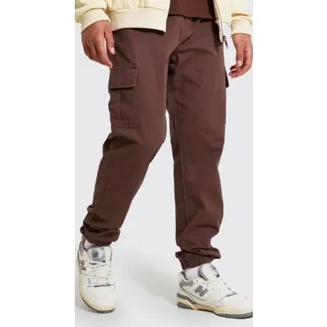 Flap Pocket Combat Trouser For Men - Brown