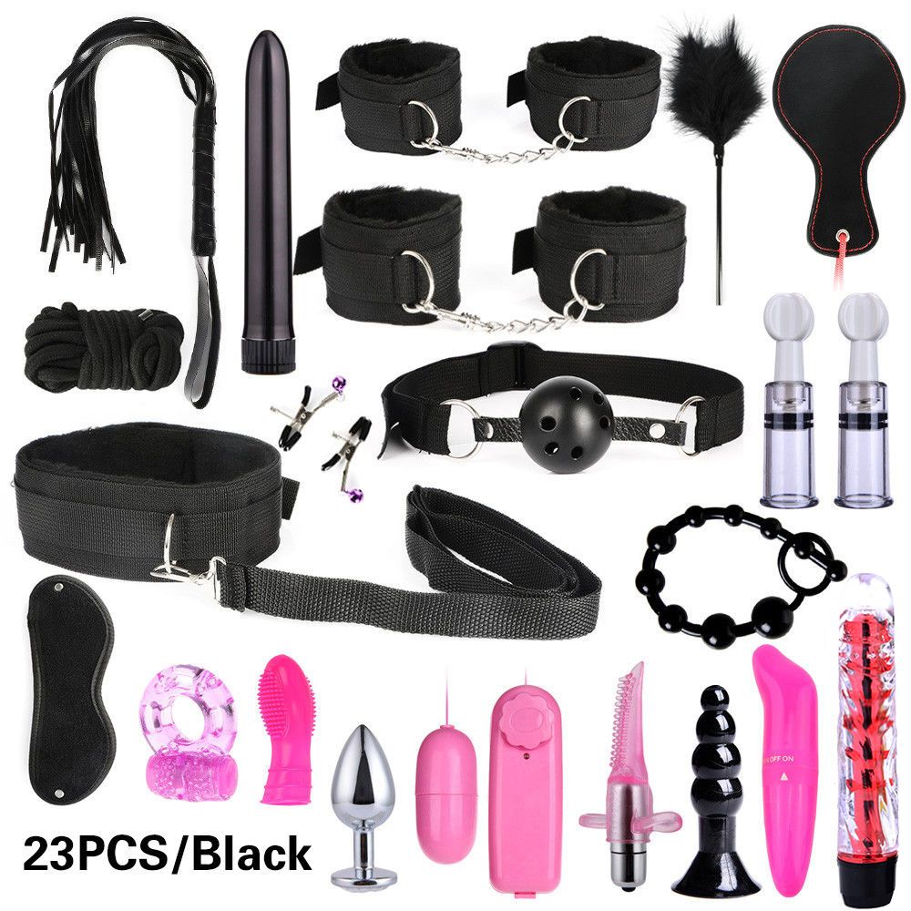 Sex Bondage 26pcs Pack BDSM Restraints Adult Sex Anal Toys