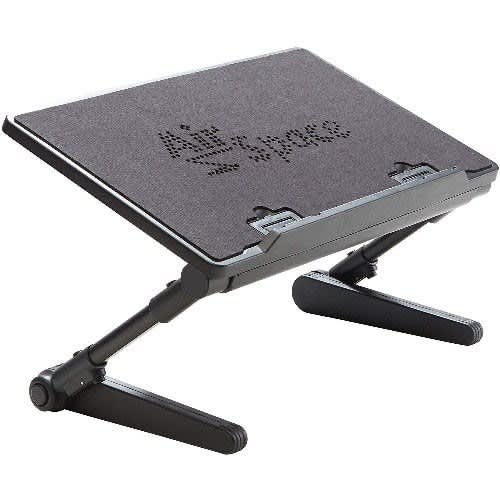 Air Space Adjustable Laptop Desk Stand With Built-in Cooling Fan