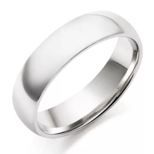 Mens Wedding Ring - Silver