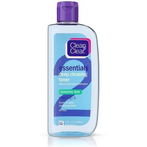 Clean & Clear Essentials Deep Cleaning Face Toner With Salicylic Acid - 240ml