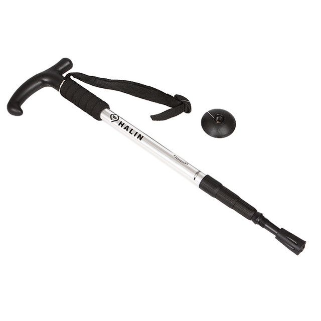 Retractable T-Handle Mountaineering Stick Telescopic Baton