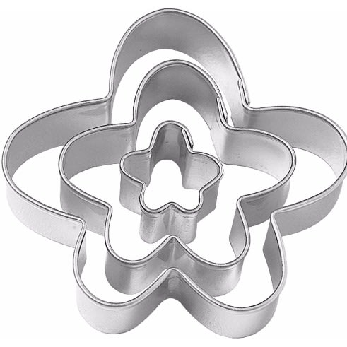 Flower Shape Fondant And Cookies Cut Out