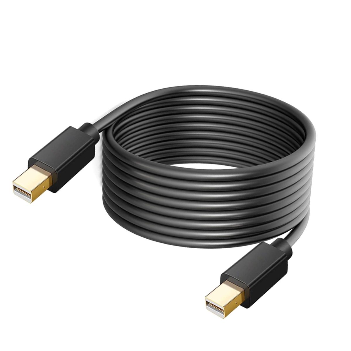 Mini DP Adapter Cable PC Laptop Mini DisplayPort to Mini DisplayPort Cable Black