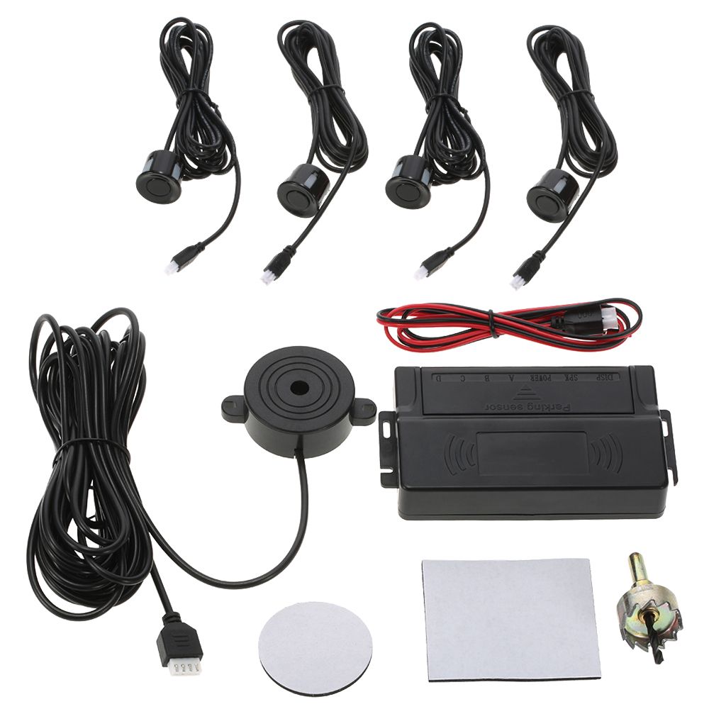 Car Auto 4-Sensor Parking Radar Kit Reverse Radar Alarm