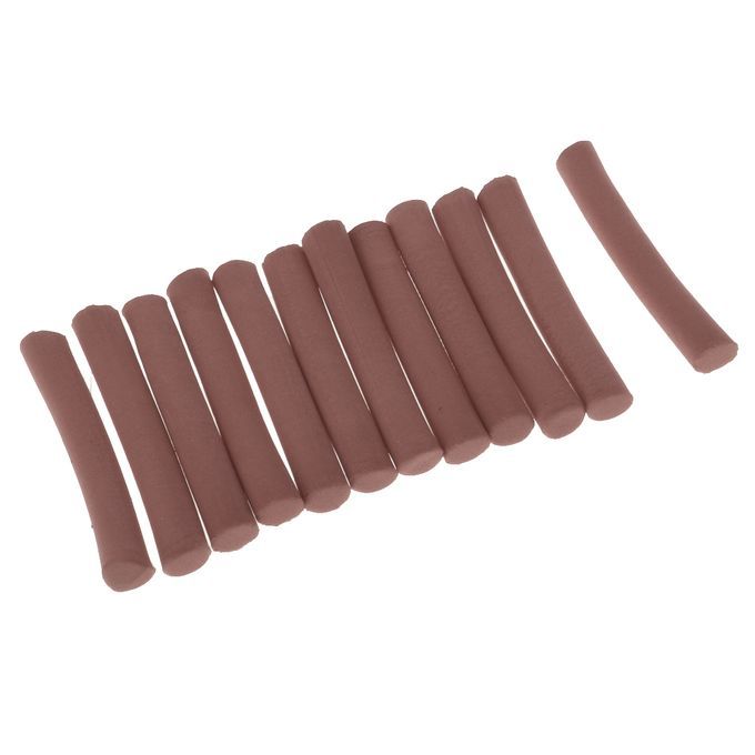 12PCS Carp  Foam Stick Cylinder Float Making Fly Tying Brown