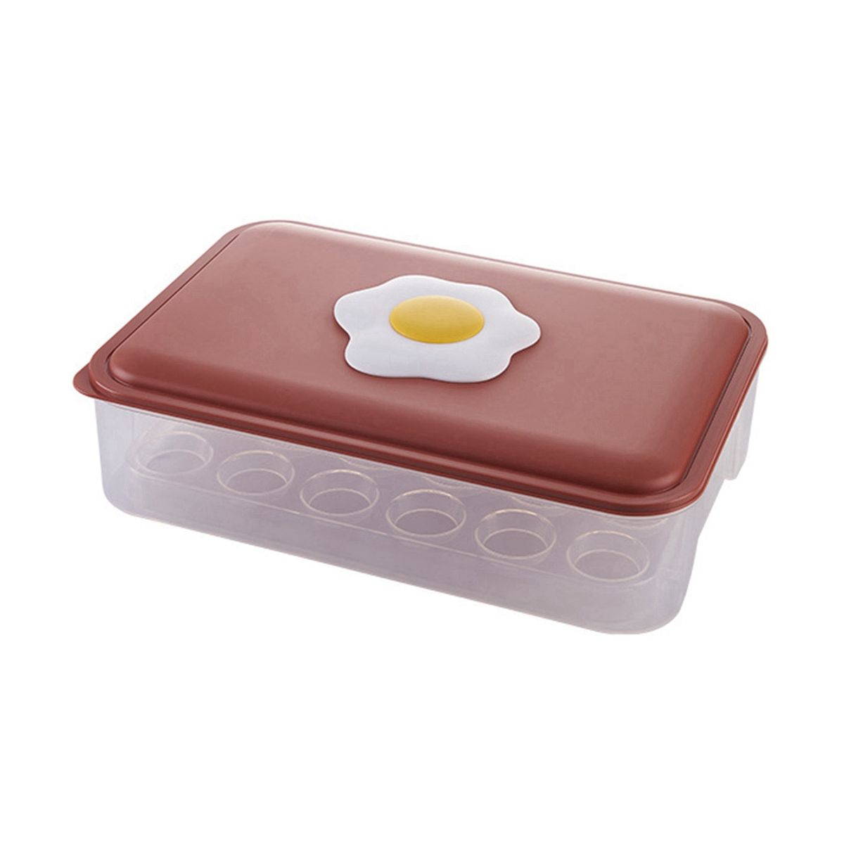 Egg Carton Refrigerator -Keeping Storage Box, Kitchen with Lid