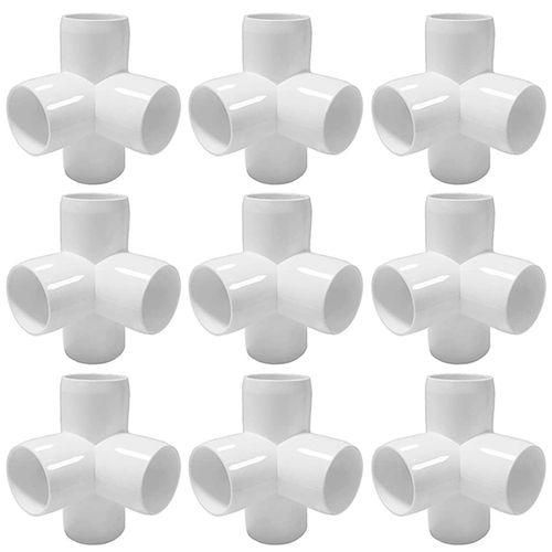 4Way 1/2 In Tee PVC Fitting Elbow - Build Heavy