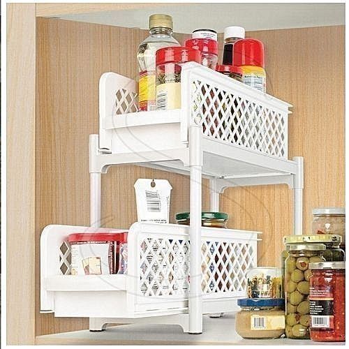 Portable 2 Tier Basket Drawers